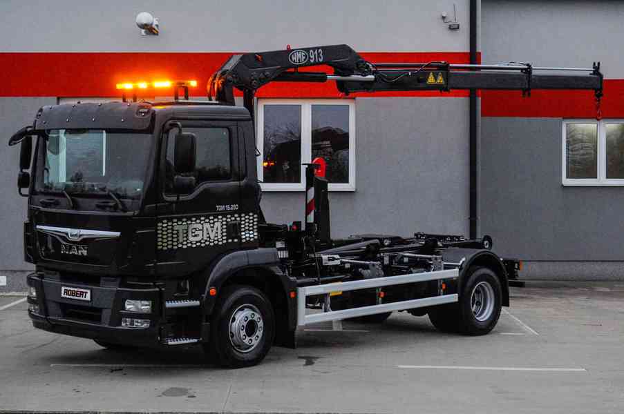 MAN TGM 15.250 NOVÝ HÁKOVÝ NOSIČ KONTEJNERŮ HYDRAULICKÁ RUKA - foto 113