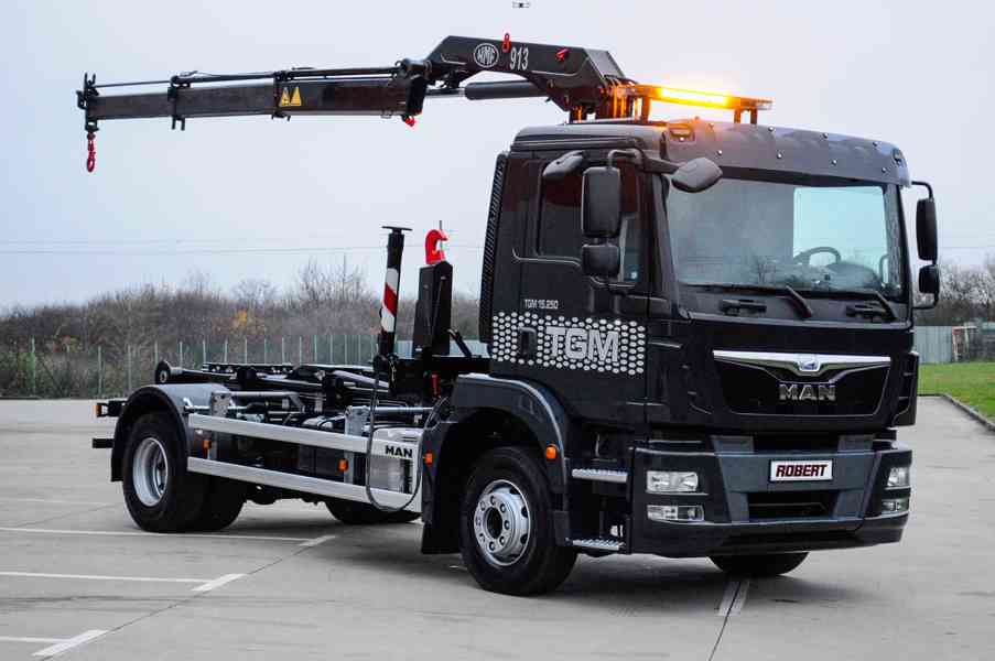 MAN TGM 15.250 NOVÝ HÁKOVÝ NOSIČ KONTEJNERŮ HYDRAULICKÁ RUKA - foto 114
