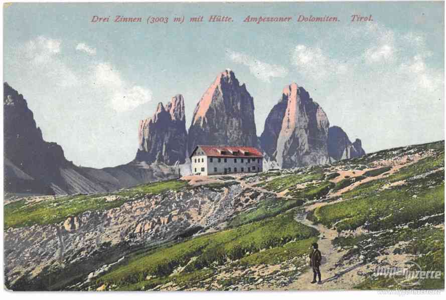Stará pohlednice Tyroly - Drei Zinnen - foto 1