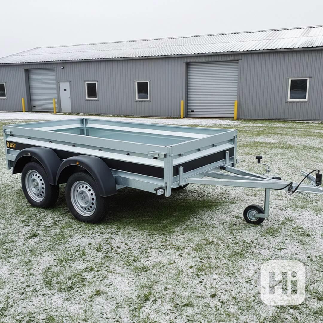 Přívěsný vozík profi, NOVÝ 2,63mx1,30, 2x náprava 750kg,DPH - foto 1