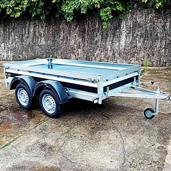 Přívěsný vozík profi, NOVÝ 2,63mx1,30, 2x náprava 750kg,DPH - foto 2