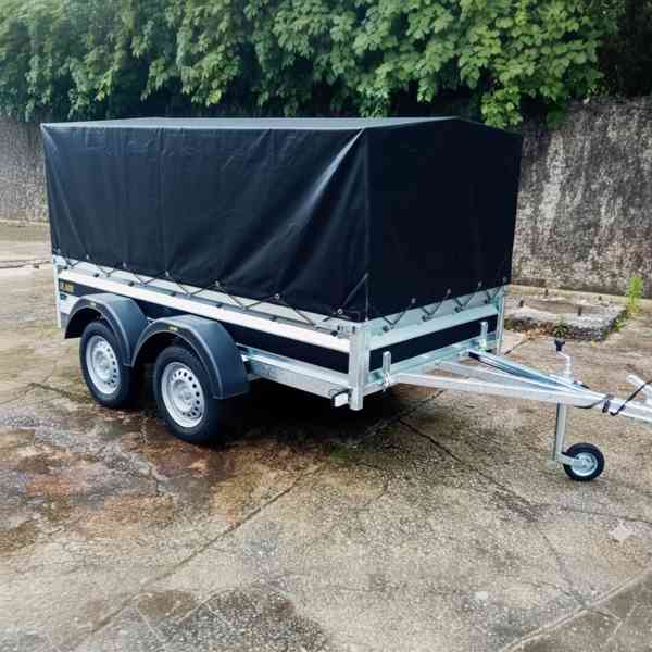 Přívěsný vozík profi, NOVÝ 2,63mx1,30, 2x náprava 750kg,DPH - foto 21