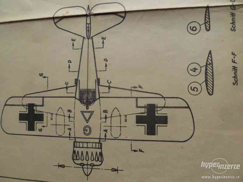 Plány maket německých letadel 1942 , FW 189 , HE 111 K atd. - foto 5