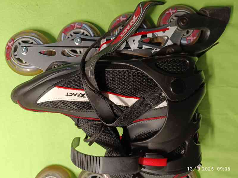 Prodám PÁNSKÉ KOLEČKOVÉ BRUSLE, INLINE,vel. 45, XFACT - foto 3