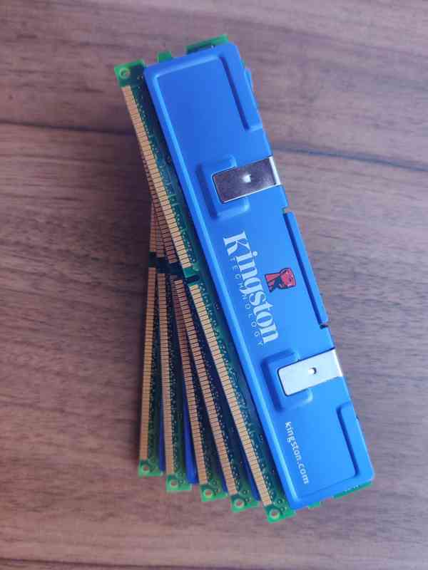 5× 512MB DDR400 RAM Kingston HyperX (PC3200) do počítače - foto 4