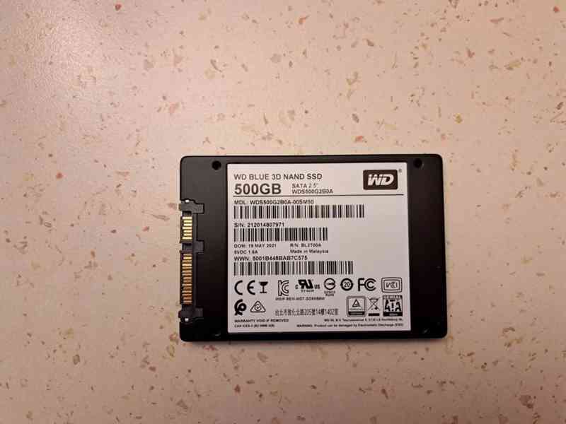 SSD HDD 500 GB, SATA, 2,5“ WD Blue.  - foto 3