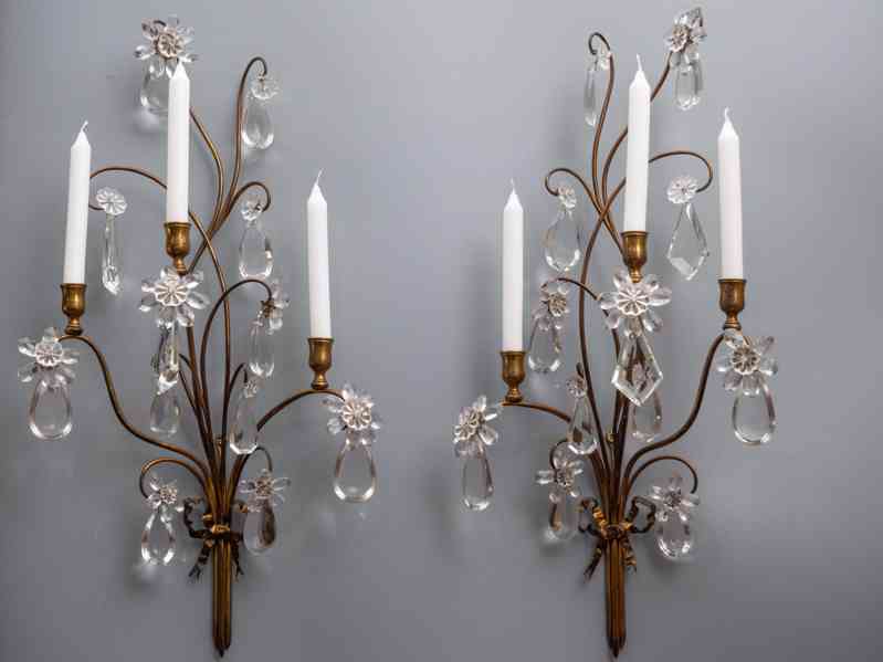 Nástěnné lampy na svíčky 19. století - foto 9
