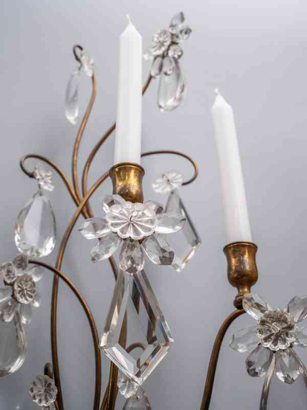 Nástěnné lampy na svíčky 19. století - foto 3