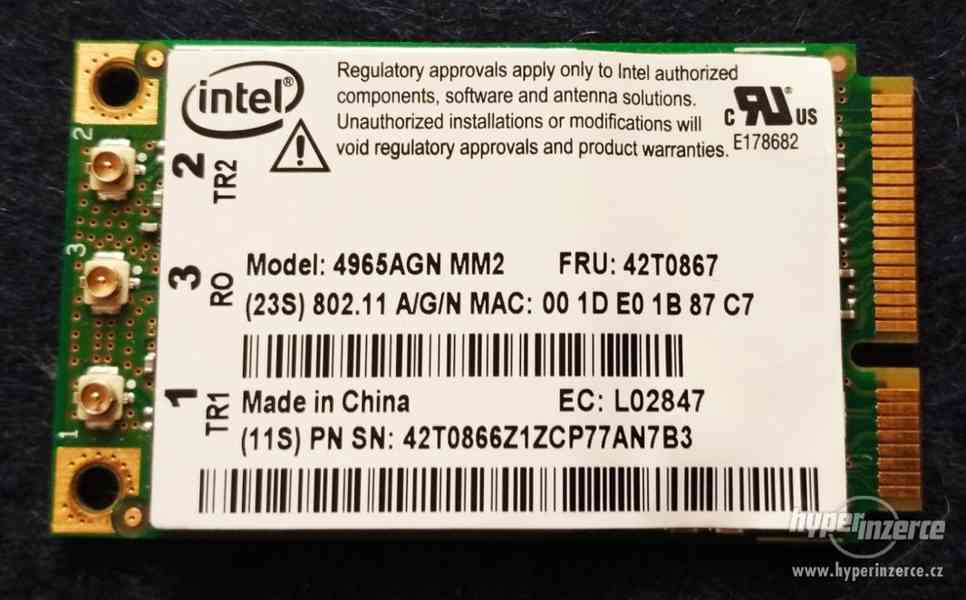MINI PCI TV karta AverMedia, miniPCI a pcmcia WiFi do NTB - foto 4