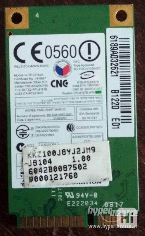 MINI PCI TV karta AverMedia, miniPCI a pcmcia WiFi do NTB - foto 2