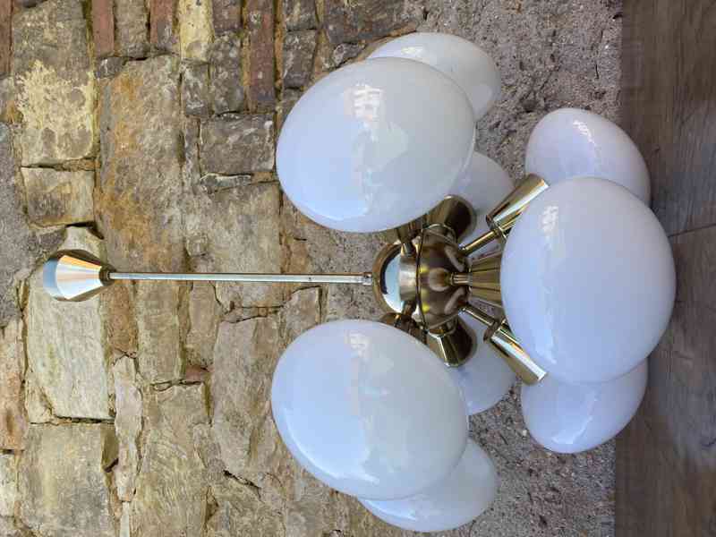 Retro lustr SPUTNIK, Kamenický Šenov 70.léta - foto 6