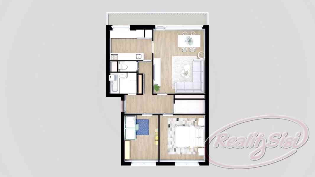 Pronájem prostorného bytu 3+1 s lodžií – Červený Kostelec - foto 8