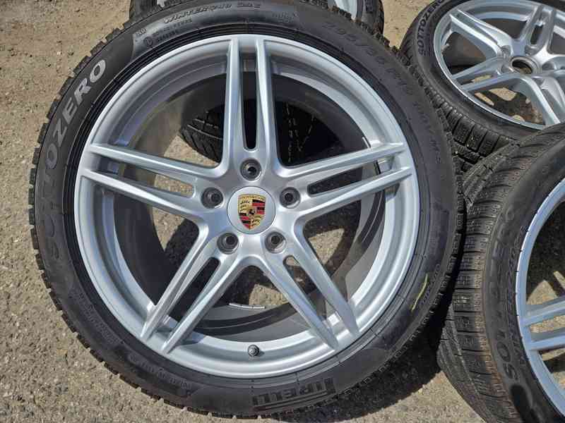 🛞 Originální alu kola Porsche 19" – 5x130 s pneu Pirelli (8 - foto 3
