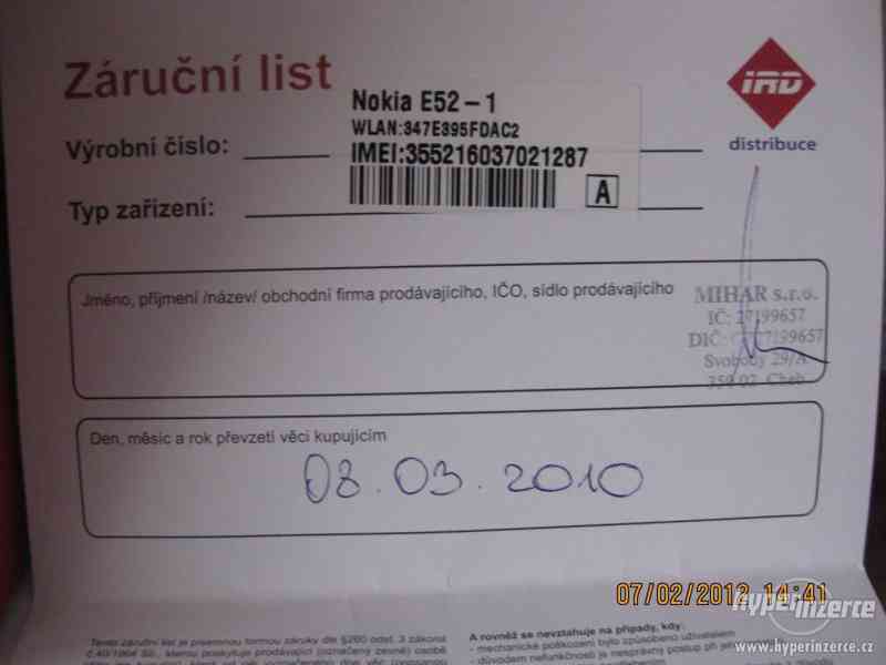 NOKIA E-52+SIM karta s bonusem  ZDARMA!!! - foto 5