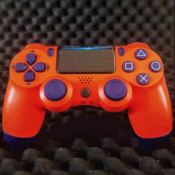 PS4 Bluetooth ovladač - oranžový - foto 1