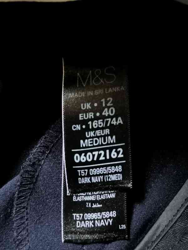Dámské černé formální kalhoty M&S vel. 40 - foto 7