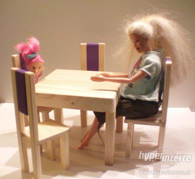 Dřevěný nábytek pro panenku jídelna - foto 1