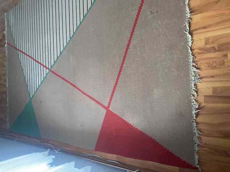 Geometrický koberec Antonín Kybal 50.léta - foto 9