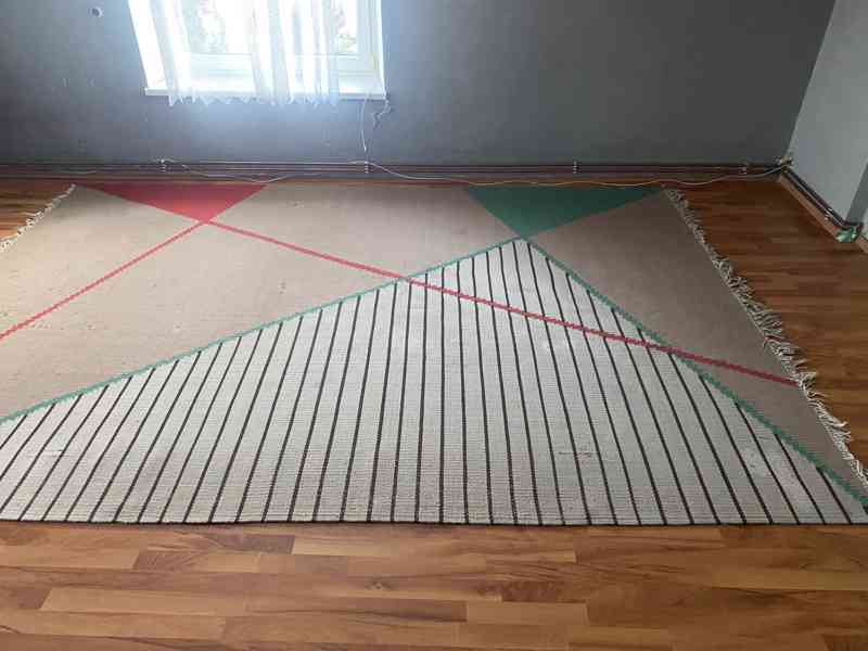 Geometrický koberec Antonín Kybal 50.léta - foto 3
