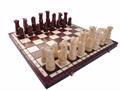 dřevěné šachy vyřezávané ZAMKOWE malé 106D mad - foto 4