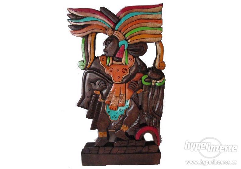 Mexické masky ze dřeva - foto 1