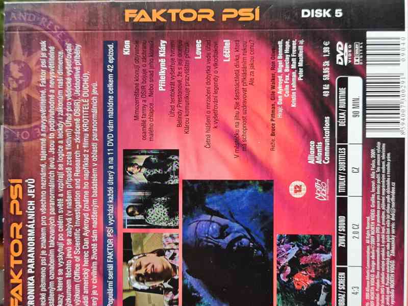 DVD - FAKTOR PSÍ / Kronika paranormálních jevů - foto 2