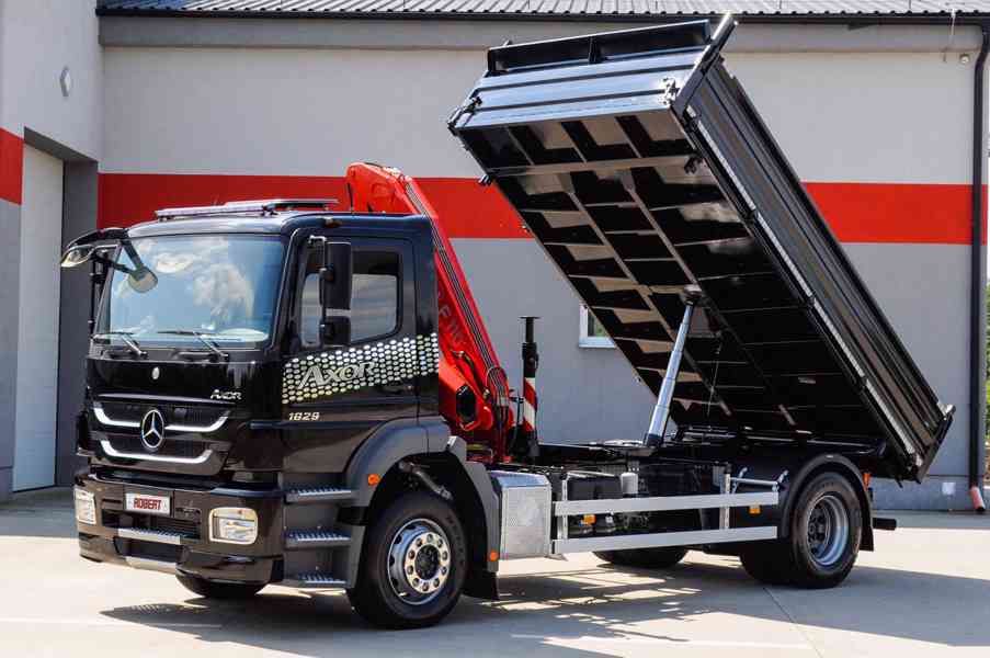 MERCEDES AXOR 1829 - 19T TŘÍSTRANNÝ SKLÁPĚČ HYDRAULICKÁ RUKA - foto 76
