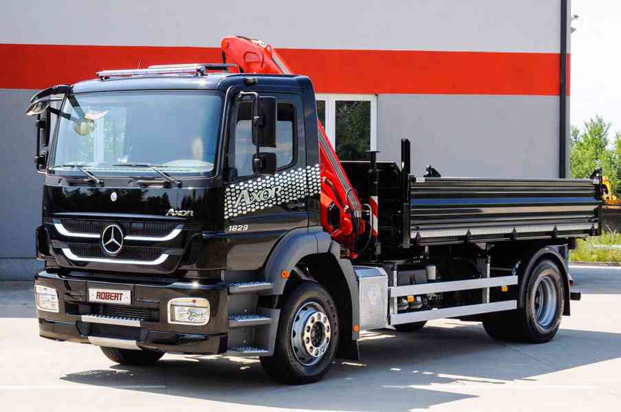 MERCEDES AXOR 1829 - 19T TŘÍSTRANNÝ SKLÁPĚČ HYDRAULICKÁ RUKA - foto 3