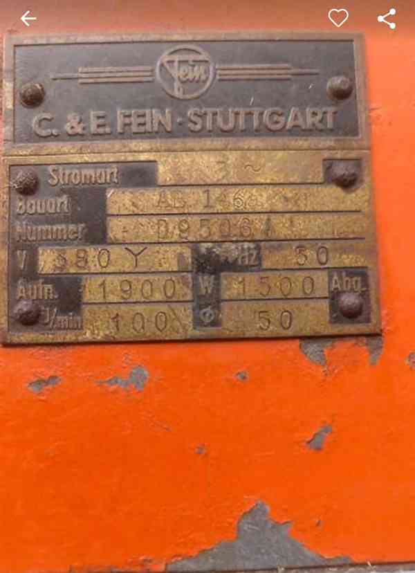 Vŕtačka FEIN AB146 (Koupím) - foto 2