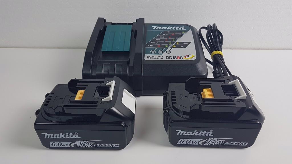 2 x Makita 18V 6ah baterie s nabíjecí stanicí - foto 2