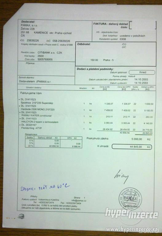 XXXL VODNÍ POSTEL 335 x 270 cm - foto 7