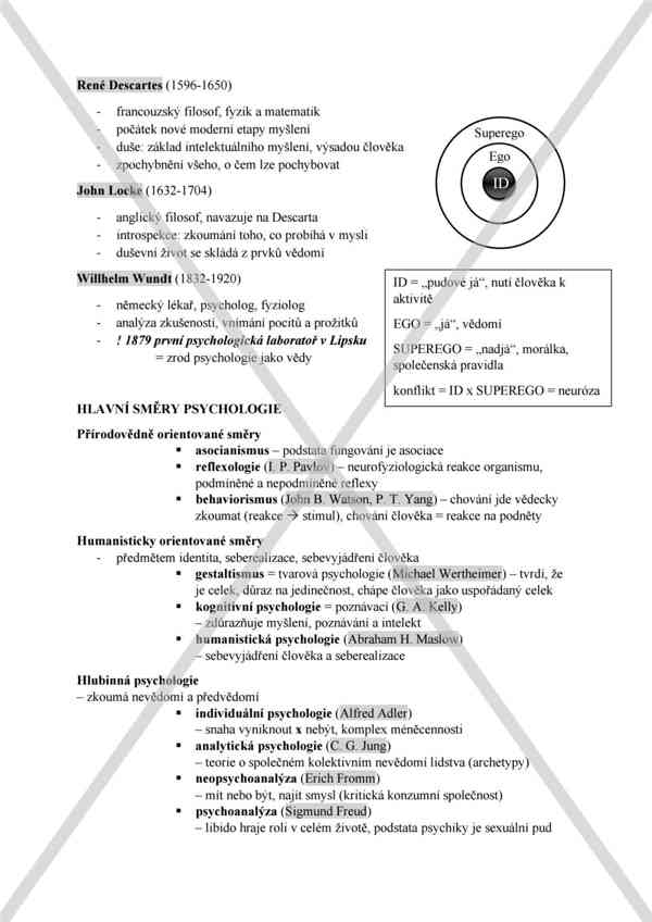 Maturitní otázky - ZSV (psychologie, právo, filozofie..) - foto 4