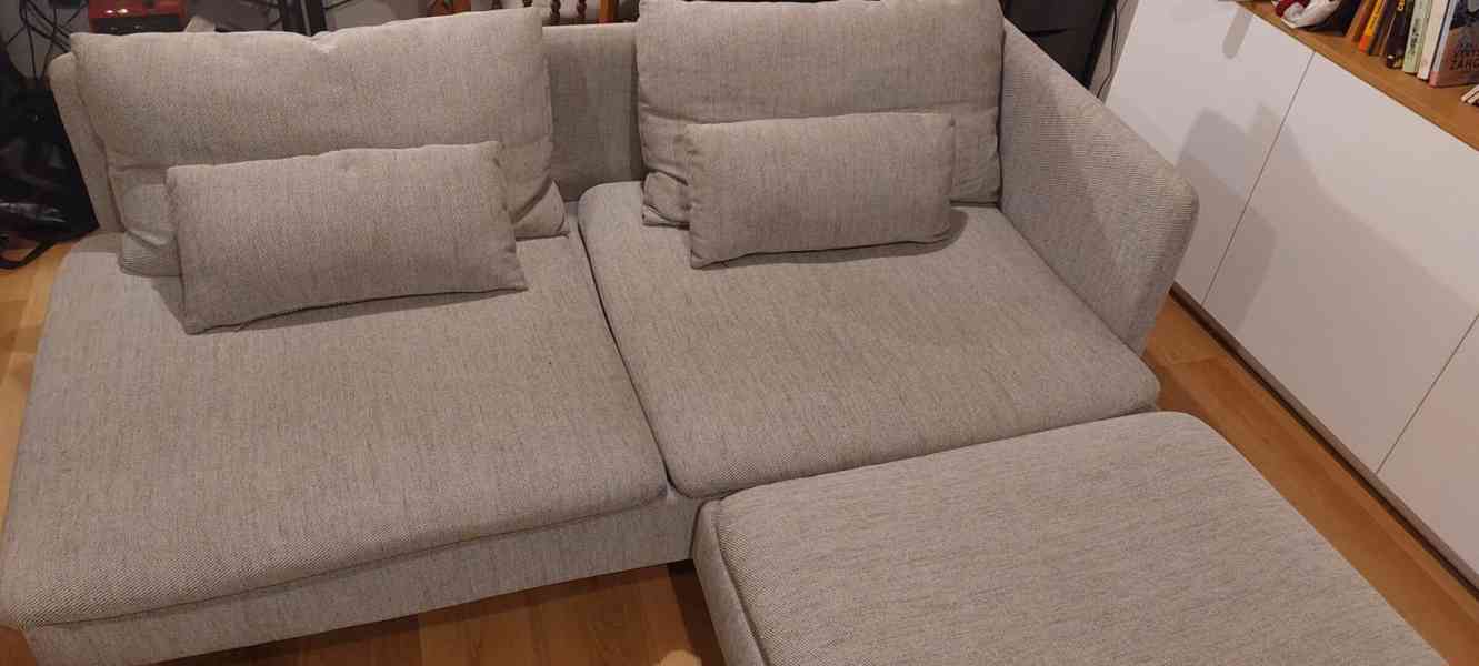 3místná sedačka Soderhamn z IKEA + sedací díl - foto 3