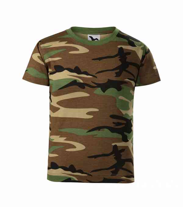 Triko dětské Malfini Camo - woodland - foto 3