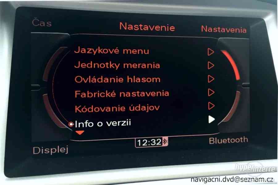 Čeština + slovenština (slovenčina) Audi MMI 3G, RMC - foto 5