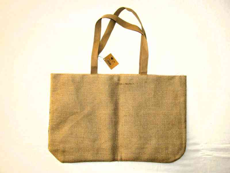 Jutová taška s pruhy - foto 3