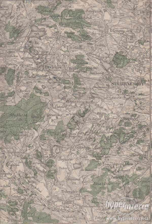 Horažďovice - mapa měřítko 1 : 75.000 - foto 1