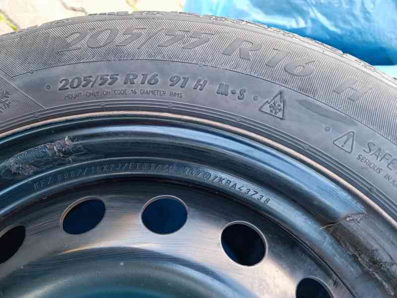 Komplet kola 7Jx16 4x98 ET31 se zimní pneu 205/55 R16 - foto 2