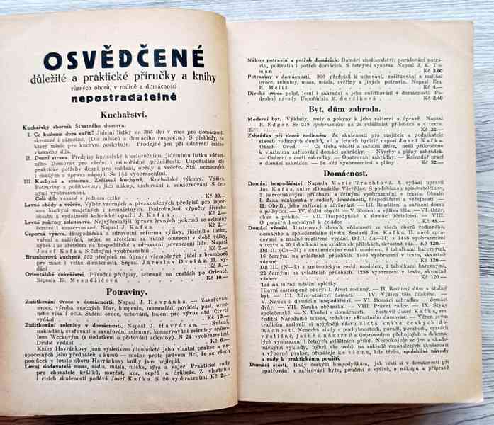 Starožitná Kuchařská kniha, spolek Domácnost, z roku 1921 - foto 6