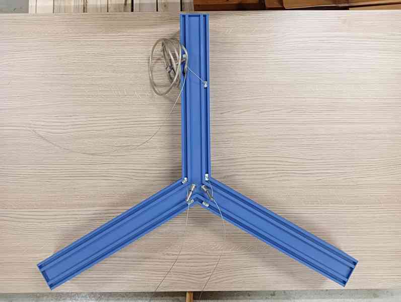 Závěsné světlo tvaru hvězda, modrobílé, LED - foto 4