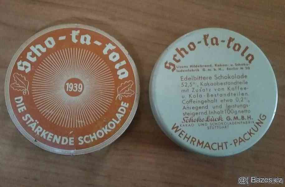 Scho-ka-kola - origo.krabička od wehrmacht čokolády - foto 2