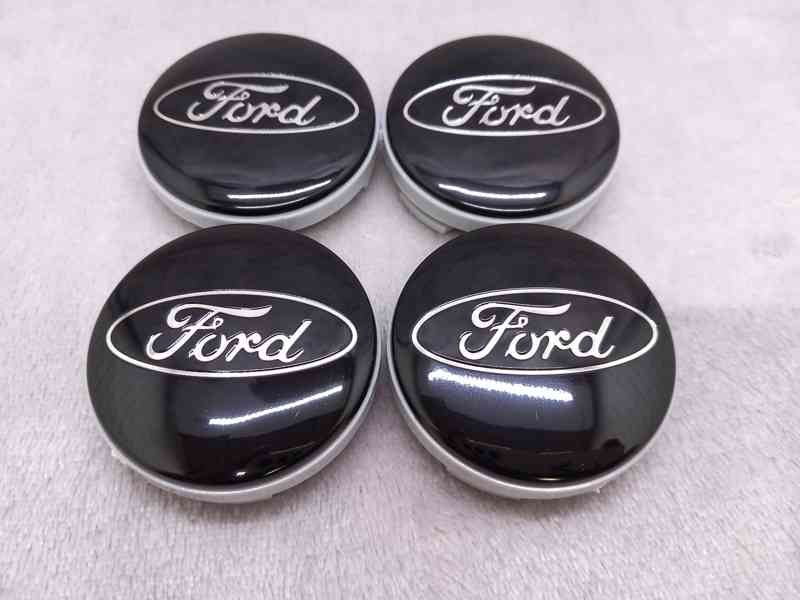 Středové krytky Ford, 54x52mm, černé - foto 5