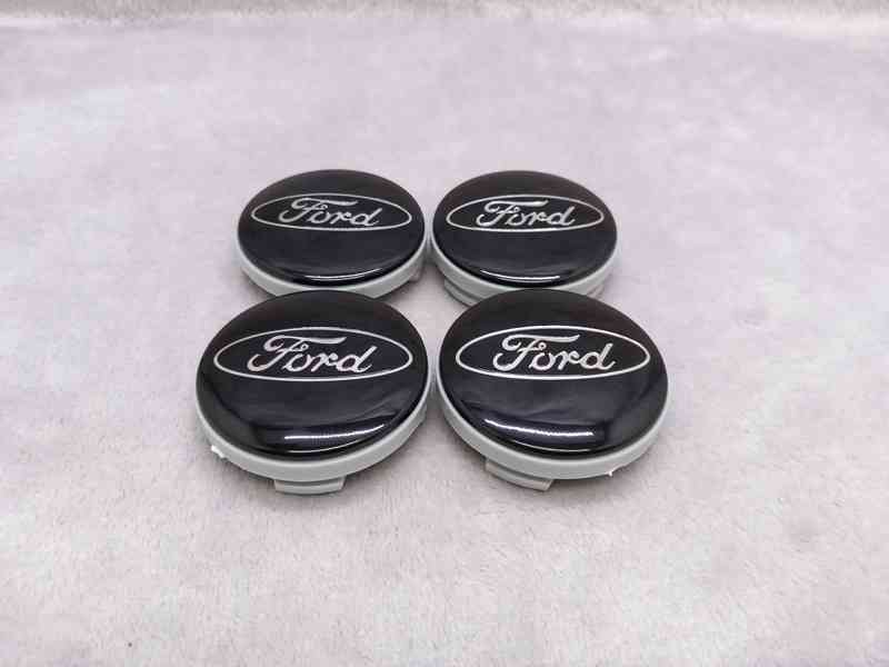 Středové krytky Ford, 54x52mm, černé - foto 7