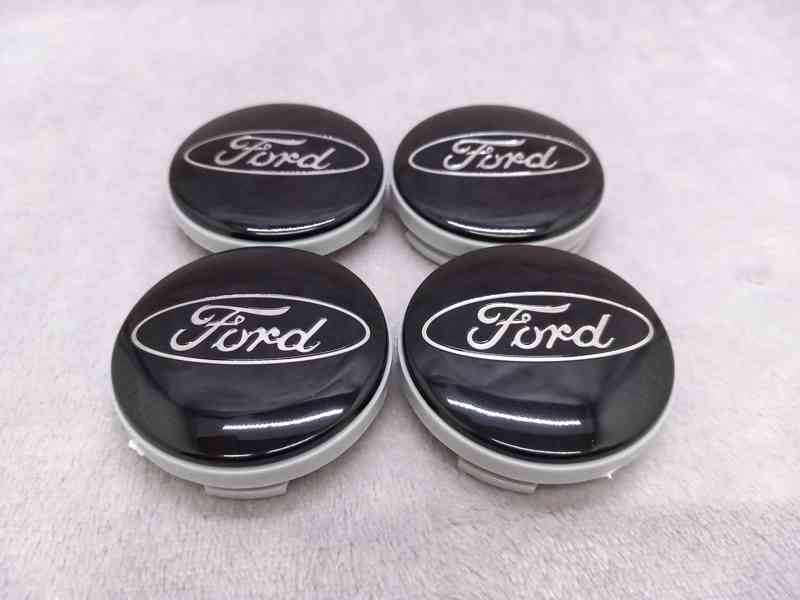 Středové krytky Ford, 54x52mm, černé - foto 6