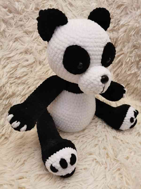 Ručně háčkovaná panda  - foto 2