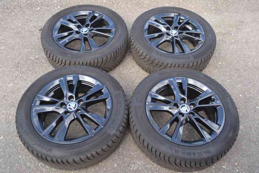 Š.Fabia IV/VW Polo. S.Ibiza -NOVÁ zimní ALU sada 195/55R16 - foto 2