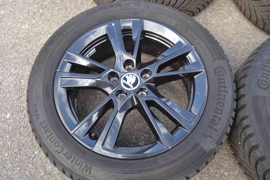 Š.Fabia IV/VW Polo. S.Ibiza -NOVÁ zimní ALU sada 195/55R16 - foto 3
