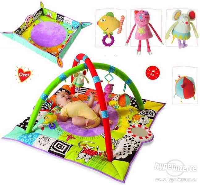 Hrací deka Taf toys s hrazdičkou a závěsnými hračkami - foto 3