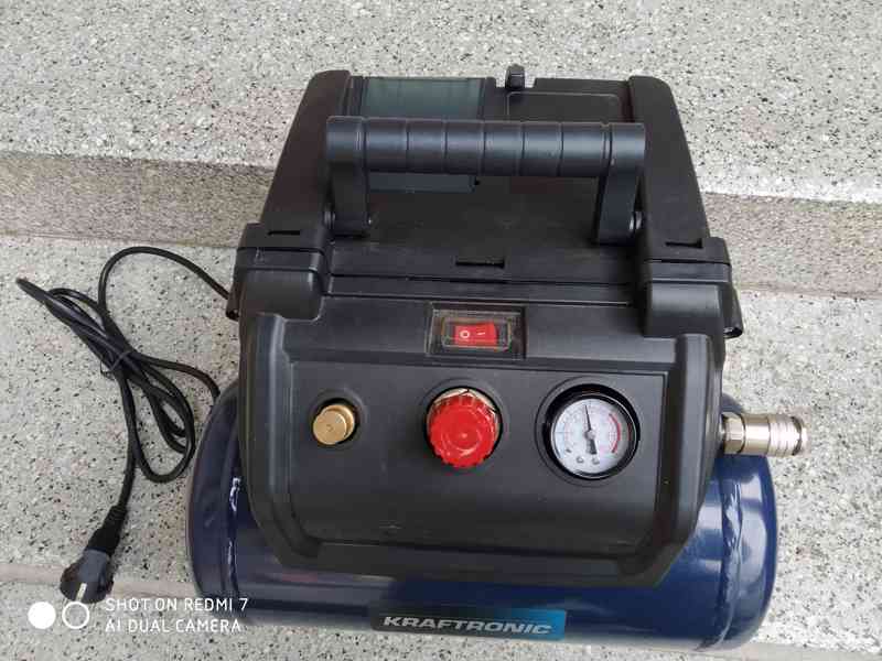 Prodám NEPOUŽITÝ Bezolejový kompresor KRAFTRONIC KT-KP 6 OF  - foto 5