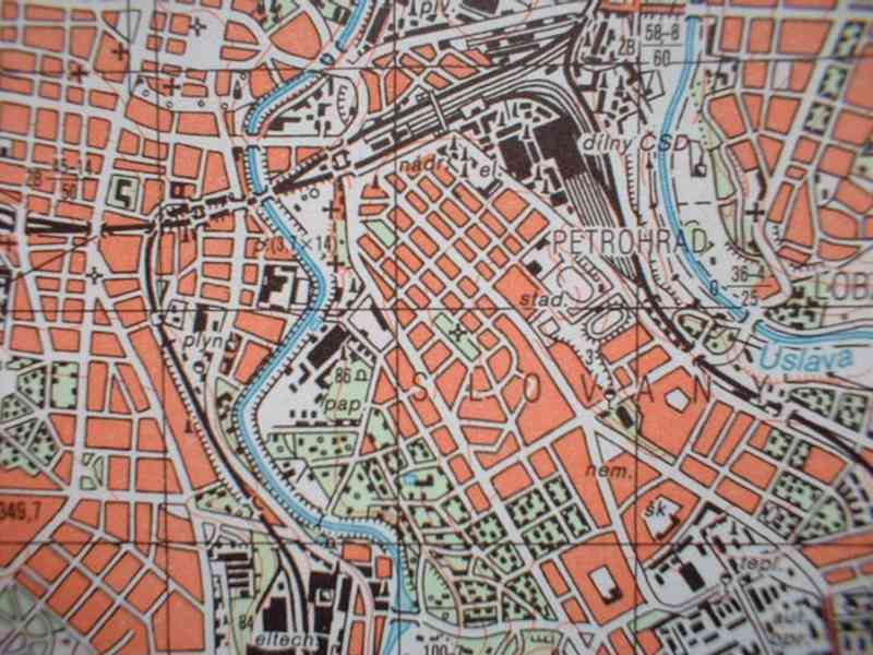 Vojenská profesionální tajná mapa Plzeňska - foto 4